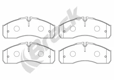 Комплект тормозных колодок, дисковый тормоз BRECK купить